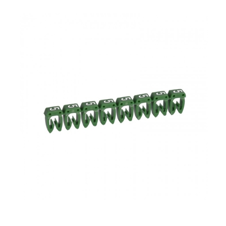 Marcador número: 5 para cable 0.5-1.5mm2 verde x30und