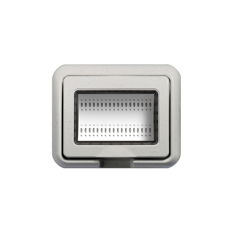 Cubierta Idrobox 3 módulos IP55 Living Light blanco