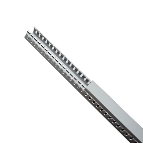 Canaleta ranurada de PVC 80x100mm 2mts 