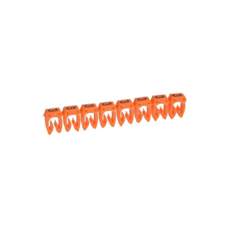 Marcador número: 3 para cable 0.5-1.5mm2 anaranjado x30und