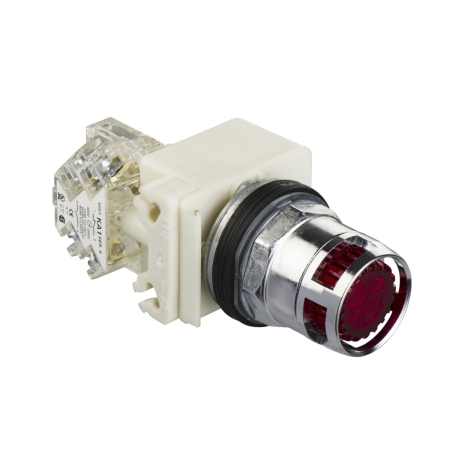 Pulsador luminoso rojo 220VAC NEMA