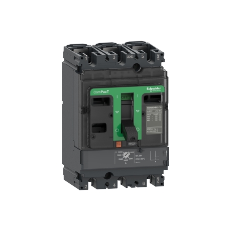 Interruptor termomagnético regulable 3X17.5-25A 65kA 440VAC NSX100H