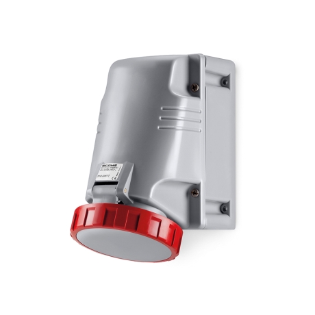 Tomacorriente p/adosar industria 3x63A+N+T 415V IP67 6h Optima