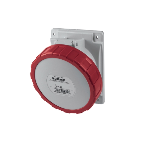 Tomacorriente p/empotrar inclinado 3x32A+T 415V IP67 6h Optima