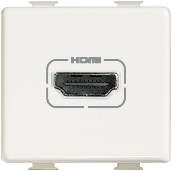 Toma HDMI 2 módulos blanco Matix