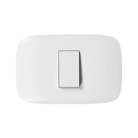 Interruptor simple 10A 250V 3 vías blanco Domino Sencia