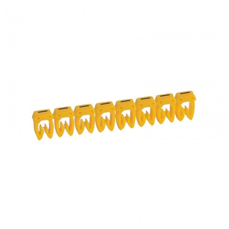 Marcador letra: W para cable 0.5-1.5mm2 amarillo x30und