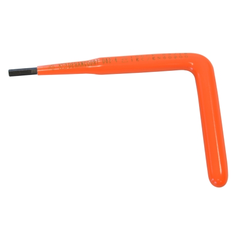 Llave hexagonal macho acodada aislada 4mm