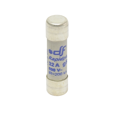 Fusible cartucho 10x38mm ultra rápido 32A 600VAC 100kA gR