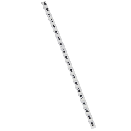 Dígitos Duplix número 9 blanco x20und