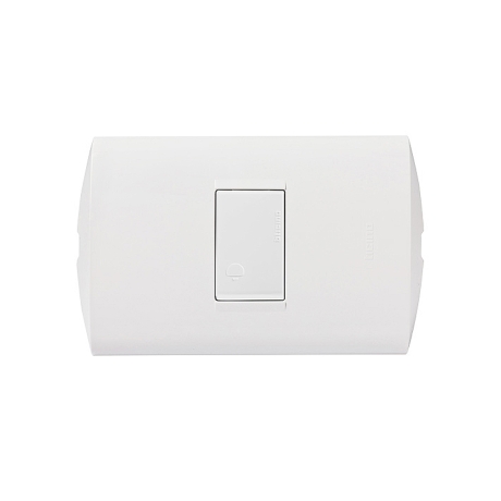 Pulsador timbre 10A 220V blanco con placa blanca Modus Style