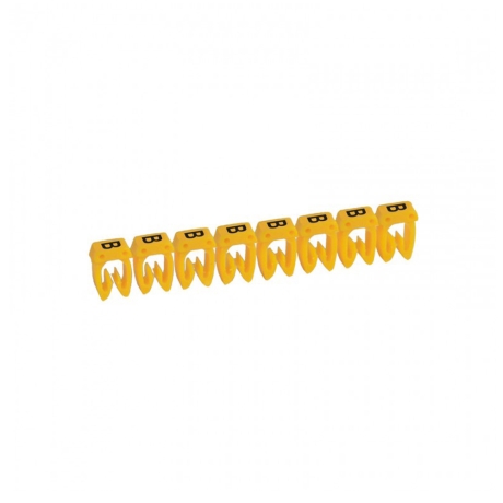 Marcador letra: B para cable 0.5-1.5mm2 amarillo x30und