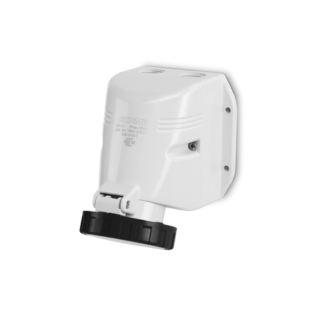 Tomacorriente p/adosar industria 3x32A+T 500V IP67 7h Optima