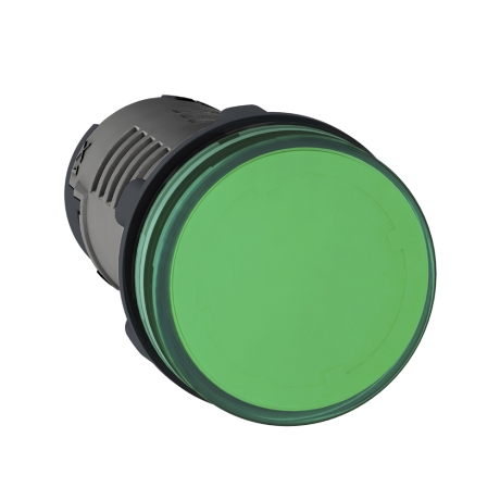 Piloto verde 220V 22mm IP65 plástico