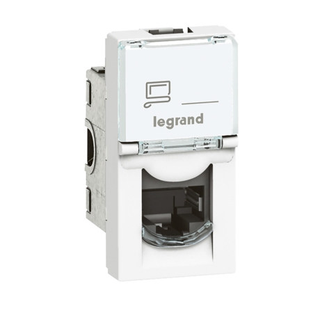 Toma RJ45 UTP CAT.6 1 módulo blanco Mosaic