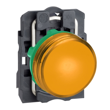 Piloto amarillo 230-240VAC 22mm plástico