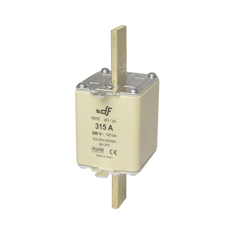 Fusible NH-II 315A 500VAC IDC 120kA con indicador gL-gG