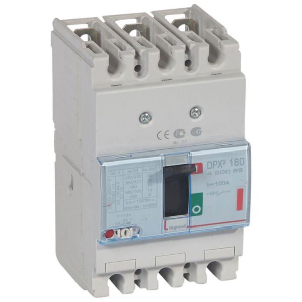 Interruptor termomagnético regulable 3x100A 36kA 400VAC DPX3 160