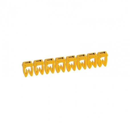 Marcador letra: T para cable 0.5-1.5mm2 amarillo x30und