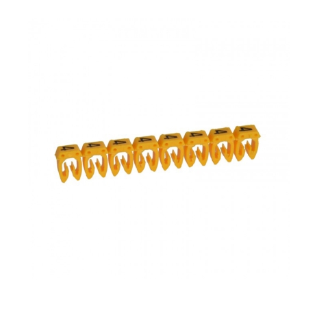 Marcador símbolo: Tierra para cable 0.5-1.5mm2 amarillo x30und