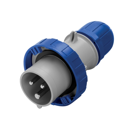 Enchufe industrial 2x16A+T 250V IP67 6h Optima