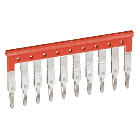 Peine de conexión equipotencial para 10 bornes 6mm 