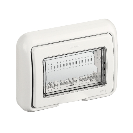 Cubierta Idrobox 3 módulos IP55 Matix blanco