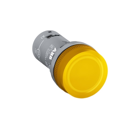 Piloto amarillo 22mm 110V-130VDC