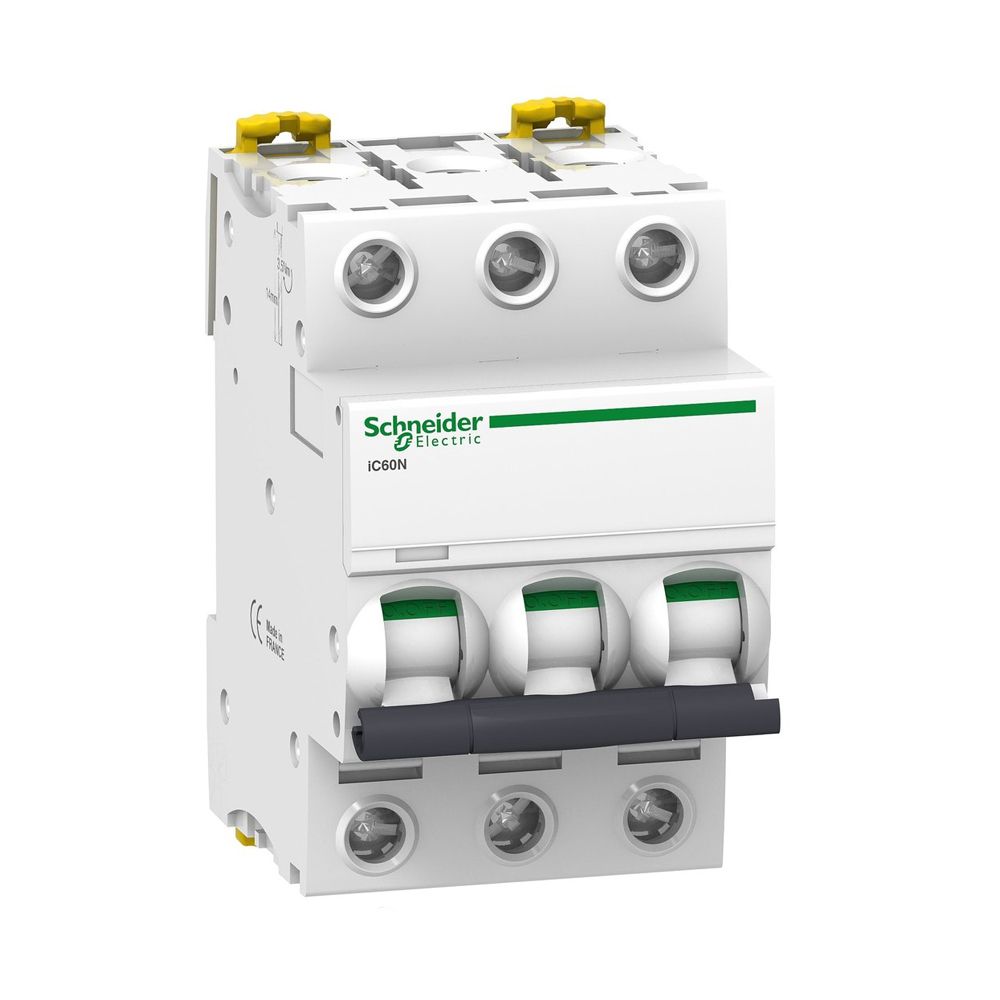Interruptor termomagn茅tico 3x50A 20/10/6kA 240/400/440V tipo C IC60N DIN