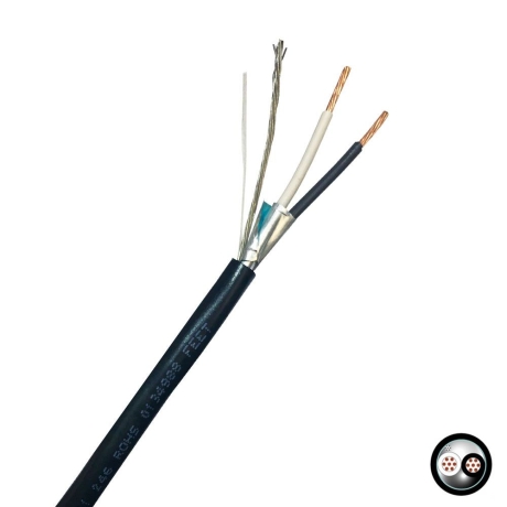 Cable instrumentación apantallado 1x2x22AWG 300V 90°C libre de halógeno, UL
