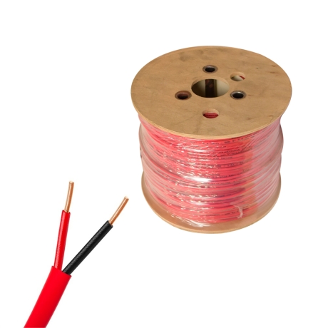 Cable FPLR alarma contra incendios apantallado 2x18AWG libre de halógeno